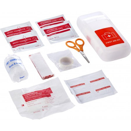 First aid kit in PP container, neutral