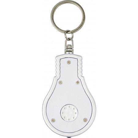 ABS bulb-shaped key holder, white - BRANIO