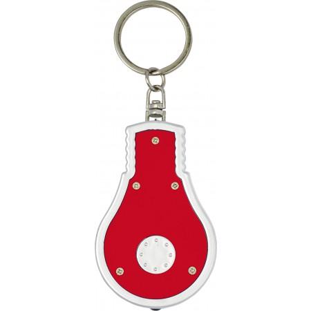 ABS bulb-shaped key holder, red - BRANIO