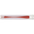 Paper hand held fan with plastic handle, red