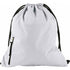 Pongee (190T) drawstring backpack, white