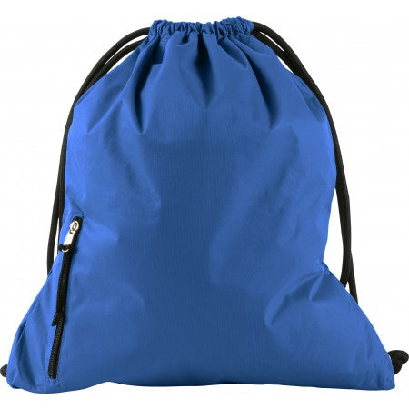 Pongee (190T) drawstring backpack, cobalt blue