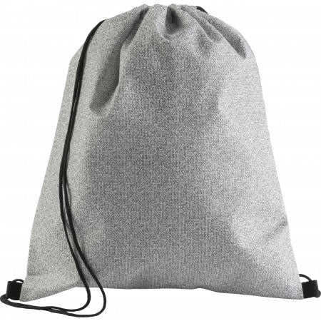 Nonwoven drawstring backpack, black