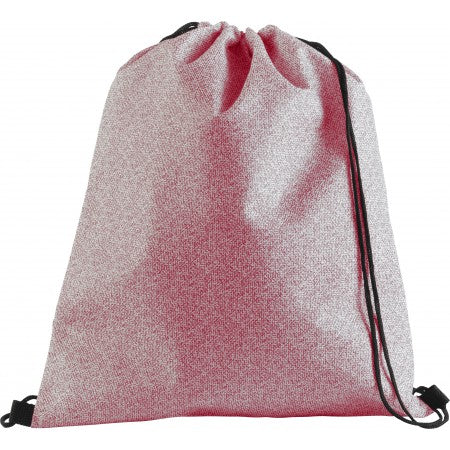 Nonwoven drawstring backpack, red