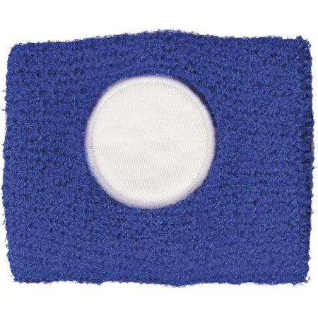 Cotton sweat band, blue