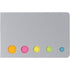 Self adhesive memo's, silver