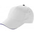 Cap with sandwich peak, white