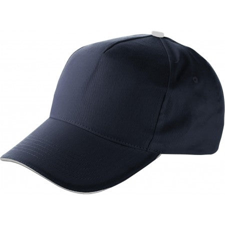 Cap with sandwich peak, blue