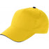 Cap with sandwich peak, yellow