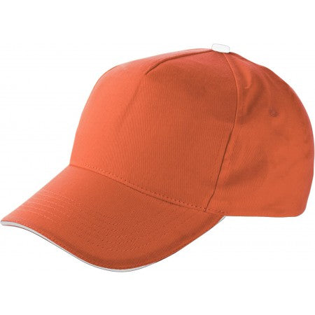 Cap with sandwich peak, orange