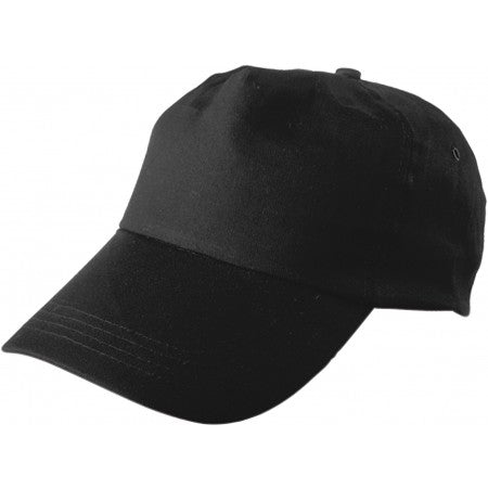 Cap, cotton twill, black