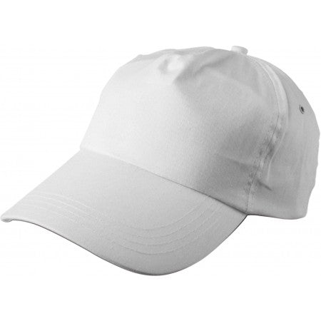 Cap, cotton twill, white