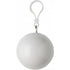 PVC poncho in a plastic ball, white