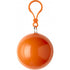 PVC poncho in a plastic ball, orange