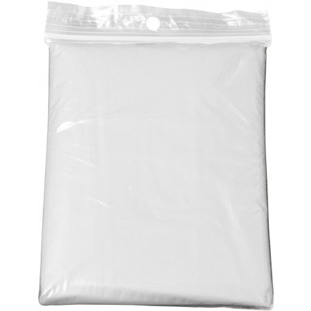 Foldable translucent poncho, neutral