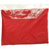 Vinyl poncho with hood, red