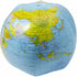 PVC inflatable beach ball with globe print, custom/multicolor