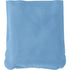 Inflatable velour travel cushion, light blue