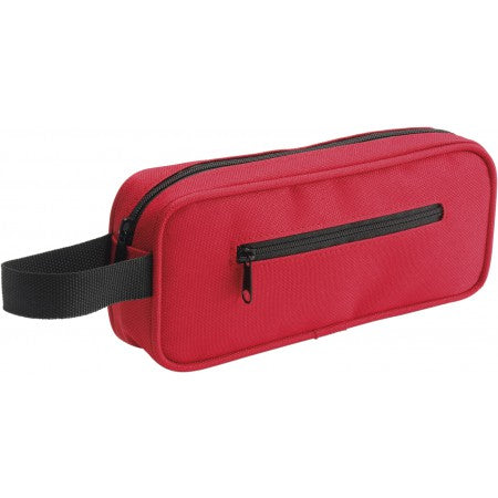 Pencil case, red