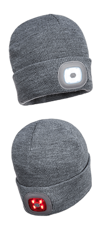 b028 Rechargeable Twin LED Beanie - BRANIO