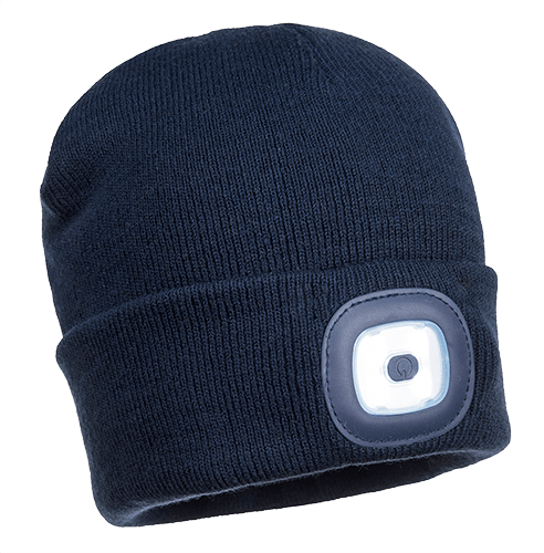 b028 Rechargeable Twin LED Beanie - BRANIO