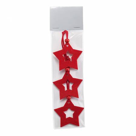Star shape felt tree hanger