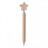 Wooden pen with star on top