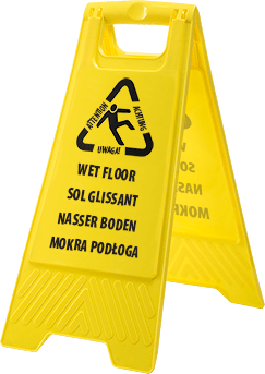 hv21 Multi Language Wet Floor Sign - BRANIO