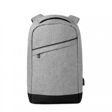 2 tone backpack incl USB plug - BRANIO