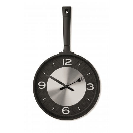 Wall clock in pan shape
