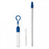 Telescopic straw with brush