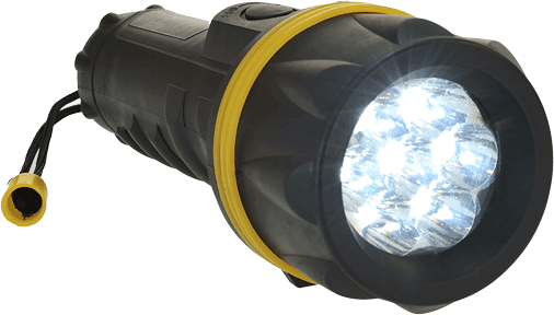 pa60 7 LED Rubber Torch - BRANIO