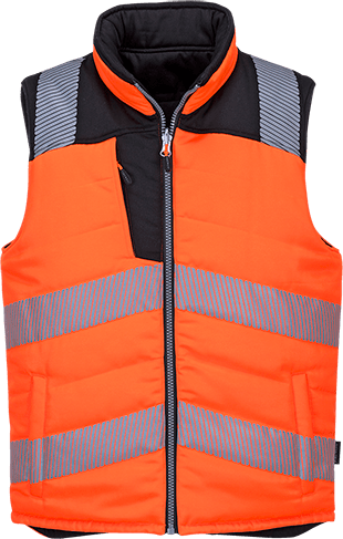 pw374 PW3 Hi-Vis Bodywarmer - BRANIO