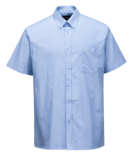 s118 Easycare Oxford Shirt  S/S - BRANIO