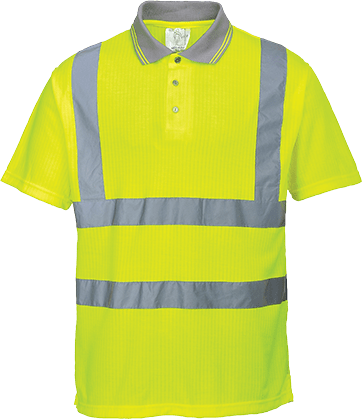 s177 Hi-Vis Ribbed Polo Shirt - BRANIO