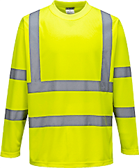 s178 Hi-Vis Long Sleeved T-Shirt - BRANIO