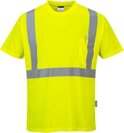 s190 Hi-Vis Pocket T-Shirt - BRANIO