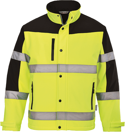 s429 Hi-Vis Two-Tone Softshell - BRANIO