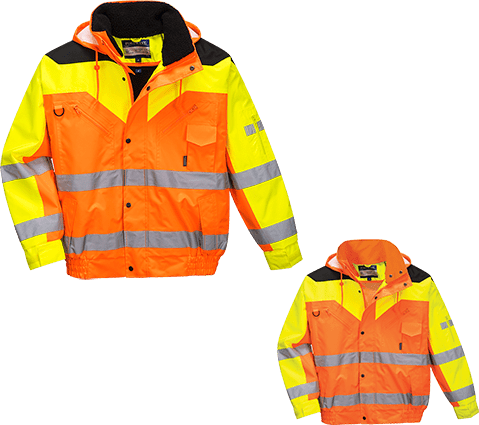 s464 Jacheta Bomber Contrast Plus - BRANIO