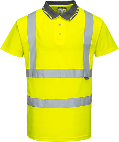 s477 Hi-Vis S/S Polo Shirt - BRANIO