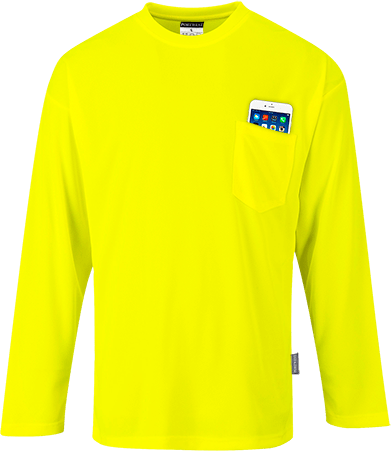 s579 Long Sleeve Pocket T-Shirt - BRANIO