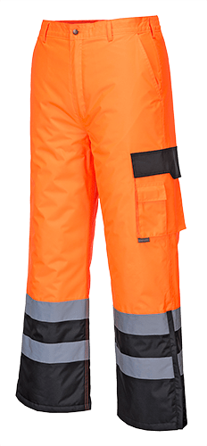 s686 Hi-Vis Lined Contrast Trousers - BRANIO