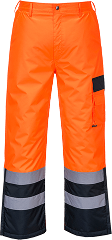 s686 Hi-Vis Lined Contrast Trousers - BRANIO