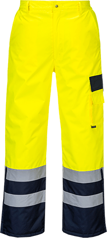 s686 Hi-Vis Lined Contrast Trousers - BRANIO