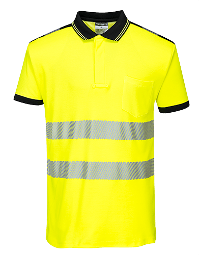 t180 PW3 Hi-Vis Polo Shirt  S/S - BRANIO