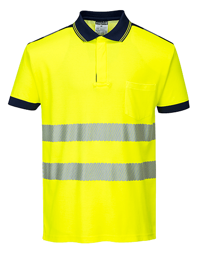 t180 PW3 Hi-Vis Polo Shirt  S/S - BRANIO