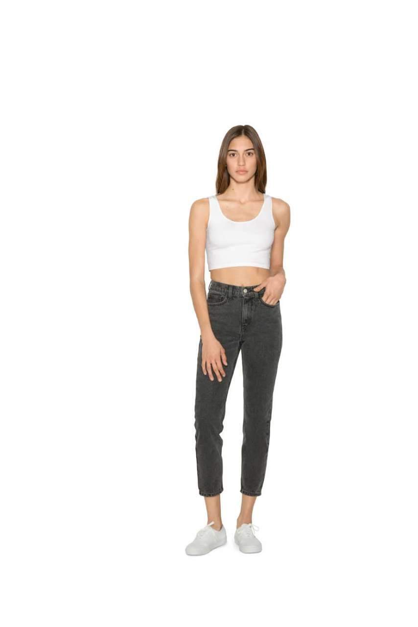 WOMEN'S COTTON SPANDEX CROP TANK - BRANIO