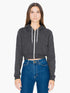 WOMEN'S FLEX FLEECE CROPPED ZIP HOODED SWEATSHIRT - BRANIO