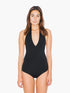 WOMEN'S COTTON SPANDEX JERSEY HALTER BODYSUIT - BRANIO