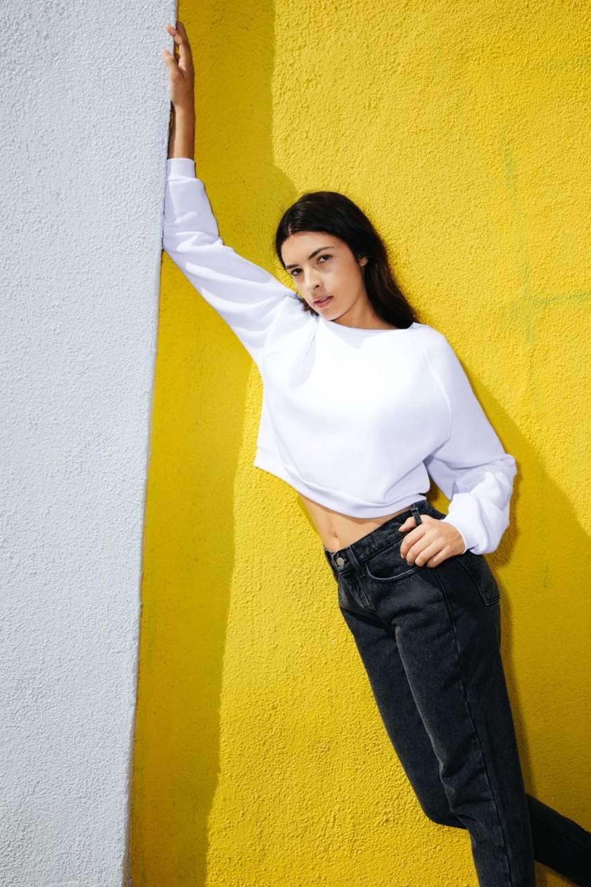 WOMEN'S FLEX FLEECE CROP PULLOVER - BRANIO